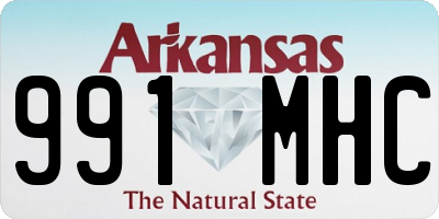 AR license plate 991MHC