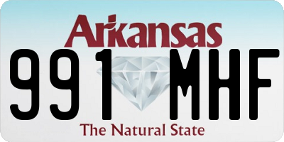 AR license plate 991MHF
