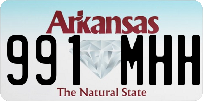 AR license plate 991MHH