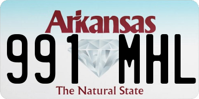 AR license plate 991MHL