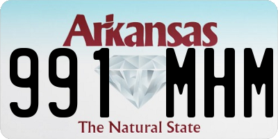 AR license plate 991MHM