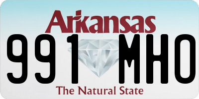 AR license plate 991MHO