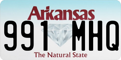 AR license plate 991MHQ