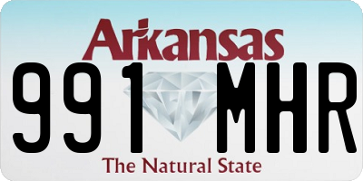 AR license plate 991MHR