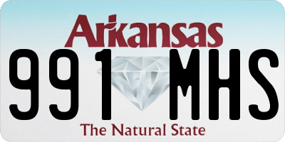 AR license plate 991MHS