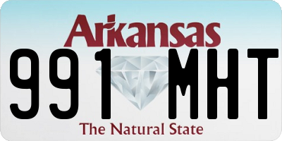 AR license plate 991MHT
