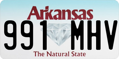 AR license plate 991MHV