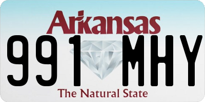 AR license plate 991MHY