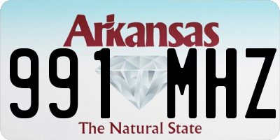 AR license plate 991MHZ