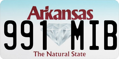 AR license plate 991MIB