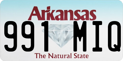 AR license plate 991MIQ