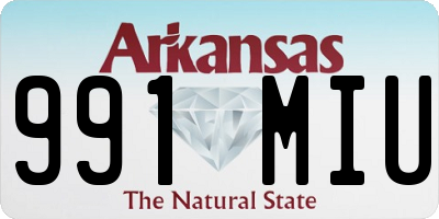 AR license plate 991MIU