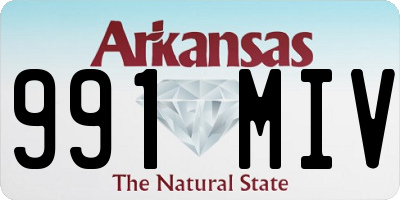 AR license plate 991MIV