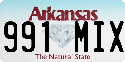 AR license plate 991MIX