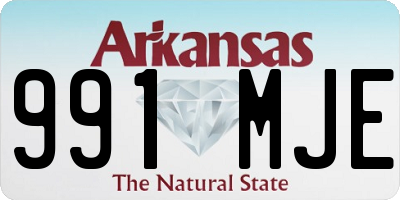 AR license plate 991MJE