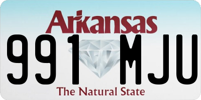 AR license plate 991MJU