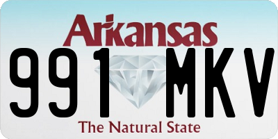 AR license plate 991MKV
