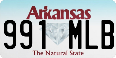 AR license plate 991MLB