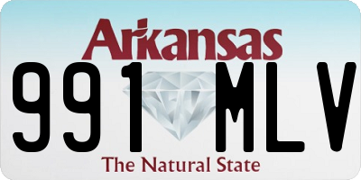 AR license plate 991MLV