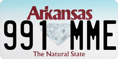 AR license plate 991MME