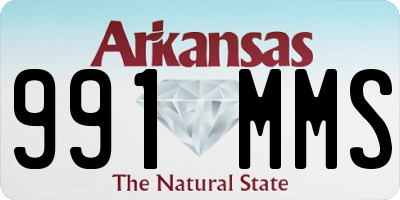 AR license plate 991MMS