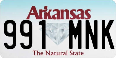 AR license plate 991MNK