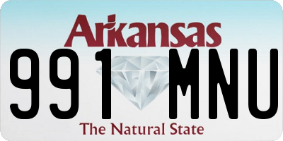AR license plate 991MNU