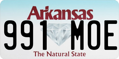 AR license plate 991MOE