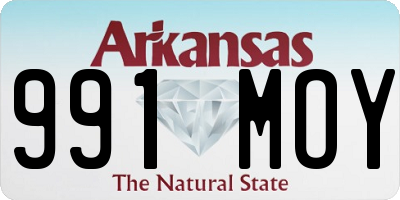 AR license plate 991MOY