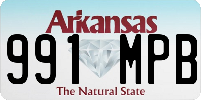 AR license plate 991MPB