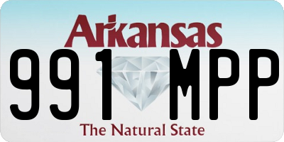 AR license plate 991MPP