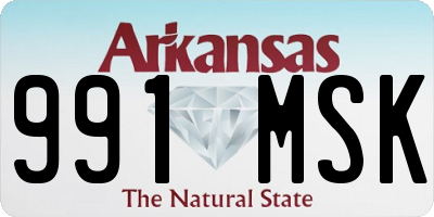 AR license plate 991MSK