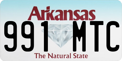 AR license plate 991MTC
