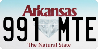 AR license plate 991MTE
