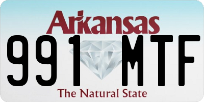 AR license plate 991MTF
