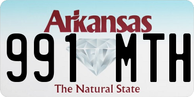 AR license plate 991MTH