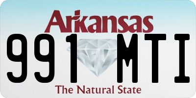AR license plate 991MTI