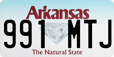 AR license plate 991MTJ