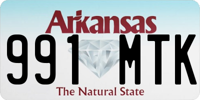 AR license plate 991MTK
