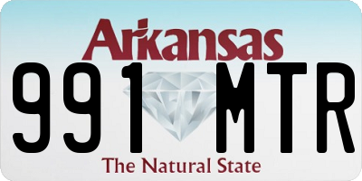 AR license plate 991MTR