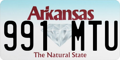 AR license plate 991MTU