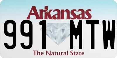 AR license plate 991MTW