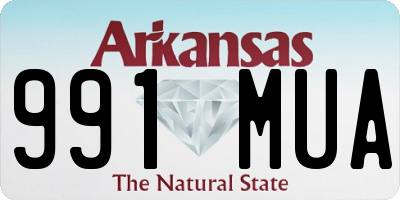 AR license plate 991MUA