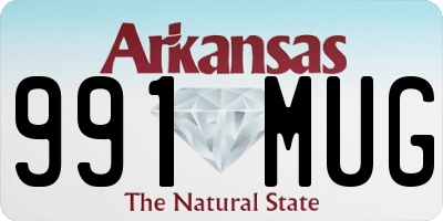 AR license plate 991MUG