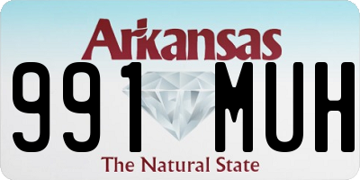 AR license plate 991MUH