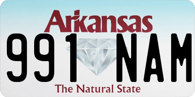 AR license plate 991NAM