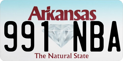 AR license plate 991NBA
