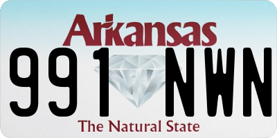 AR license plate 991NWN