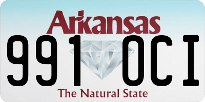 AR license plate 991OCI
