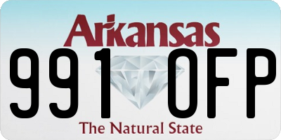 AR license plate 991OFP